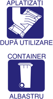 Aplatizati dupa utilizare | Container albastru